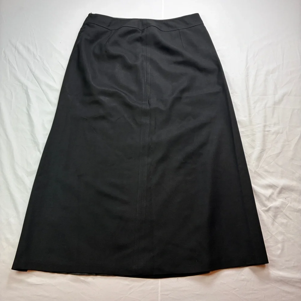 Talbots Wool Classic Black A-Line Skirt